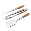 stainless steel 3 pcs BBQ barbecue grill set   bbq tools accessories grilling tool