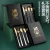 Import Stainless Steel 304 pvd gold plated Practical  Flatware knife Set ,Preferential Stainless Steel  cutlery spoon Set from China