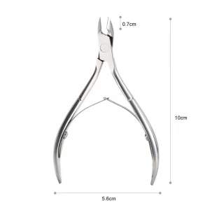 Stainless Steel Dual-ended Rainbow nail cuticle nipper dead skin remover nail pusher set