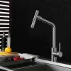 Stainless Steel Kitchen Faucet Single Handle Brushed Faucet kitchen sink faucets