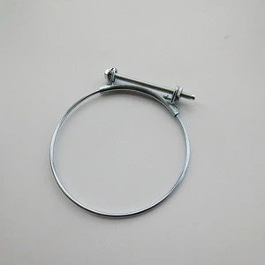 Stainless steel single wire fixed spring hose clamp for high quality mini-car