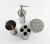 Import Stainless Steel Tumbler Lotion Bottle Toothbrush Holder Soap Dish Toilet Brush Holder 5pcs Bathroom accessories for Household from China