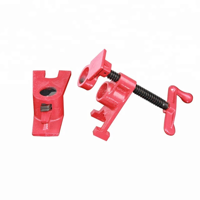 Standard Heavy duty Pipe clamp 3 / 4 Woodworking with Rubber  urability Life 3/4 inch Pipe Clamps Hand Tools