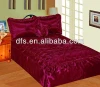 stock of 1x40HQ Full size 4pcs Satin Embroidery Bedspread Set