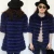 Import Stripe Real Raccoon Fur With Poly Georgget Ruffle Short Sleeve Real Long Fur Coat For Women from China
