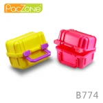 Suitcase style watch packaging boxes with handle watch cases