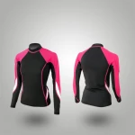 summer beach swimwear custom printed rash guard high quality UPF lycra surf custom rush guard