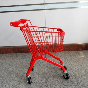 supermarket hand cart folding shopping trolley