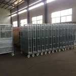 Supermarket Outdoor Storage Welded Steel Pallet Racking Wire Mesh Cage Roll Wire Mesh Container