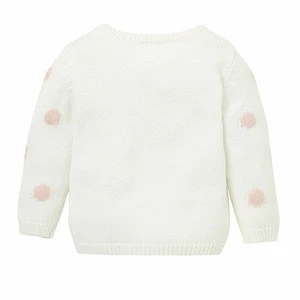 Sweater type knit bunny pattern crochet wholesale childrens boutique clothing