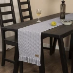 Table Runner Japanese-style Pure Color Handmade Tassel Cotton Linen Table Cloth Household Goods Tea Table Decoration