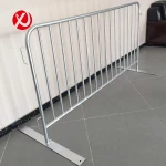 Temporary road safety traffic crowd control barrier fence