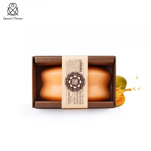 Thailand essential oil handmade soap natural papaya extract moisturizing face wash and bath dual-use OEM customization