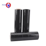 The Last Day Discount High Elasticity Black Plastic Film Roll Adhesive Stretch Film
