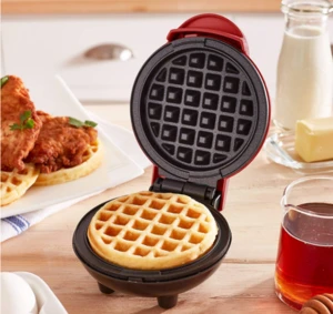The Mini Waffle Maker Machine for Home Use for Individual Waffles, Paninis &amp; other on the go Breakfast
