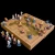 Import Three Kingdoms Chinese Chess set wooden board high quality china game luxury antique collectable chess set from China