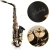 Import TOMI Eb Alto Saxophone Sax Brass Lacquered Gold 82Z Key Type Woodwind Instrument from China