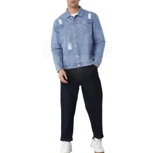Top Selling Oversized Custom Made Men Jeans Jacket Latest Design Cheap Price Men Jeans Jacket