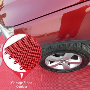 Topcourts wholesale waterproof interlocking mat tiles 100% new pp plastic garage floor