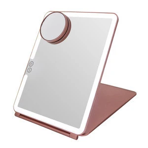 Touch Screen Single Side Rechargeable LED Lighted Vanity Makeup Mirror