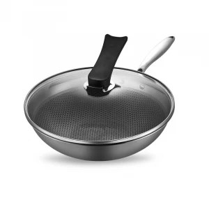 Traditional Cookware Wok Round Cast Iron Chinese Cover Metal Steel Stainless Stove Feature Eco Material Origin Type GUA Gas Pot