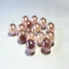 transparent glass marbles pink colour handmade toy marbles