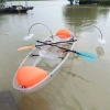 transparent plastic kayak boat for two person