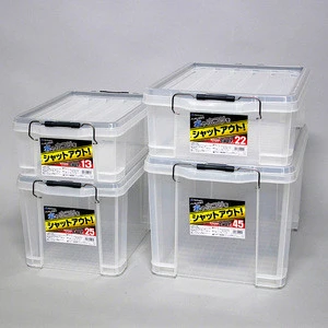 Transparent storage box with airtight lid 4 sizes available