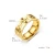 Import Trendy and unique rotatable stainless steel ring gold plated 18K mens ring jewelry from China