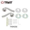 TRUST TH042-SS Hot Sale SS304 Hollow Lever Door Lock Interior Door Hardware On Rose