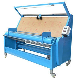 Tubes Fabric Cloth Double Face Inspection Machine Fabric Rolling Machine