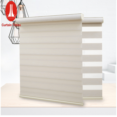Buy Tuya Smart Wifi Zigbee Electric Roller Blind Motorized Double Layers Zebra Window Blinds ...