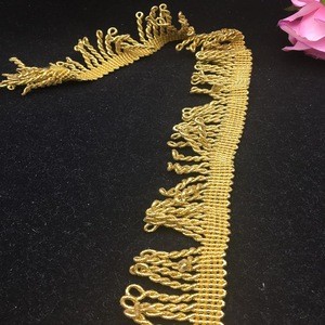 twisted tassel trim fringe,sofa gold metallic bullion fringe