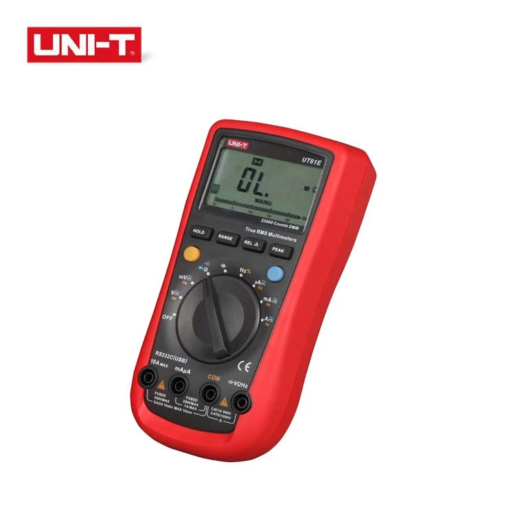 UNI-T UT61E Digital Multimeter Ture RMS Auto Range 22000 Counts PC Connect AC DC Voltage Current Meter Frequency Electric Tester
