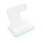 UNIGO Appearance Patent new 3 in 1 wireless fast charger Aluminum alloy material 15W phone charge wireless charger