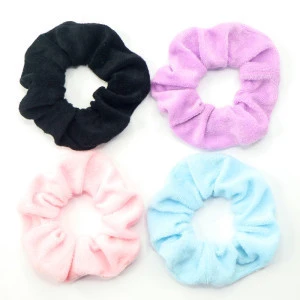 Unique Hijab Volumizer Cotton Telephone Wire Synthetic Hair Scrunchies For Hair