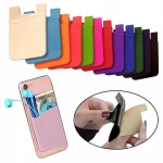 Unisex Fashion Elastic Mobile Phone Wallet Cell Phone Card Holder Case Adhesive Sticker Pocket