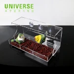 UNIVERSE manufacturer handmade round pet aviary acrylic bird feeder house love big wedding bird cage in china