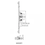 Upvc casement window aluminum double-piece sliding gate gear rack transmission  espag espagnolette lock