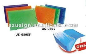 US-0805 Shinning color 13 pockets PP expanding file