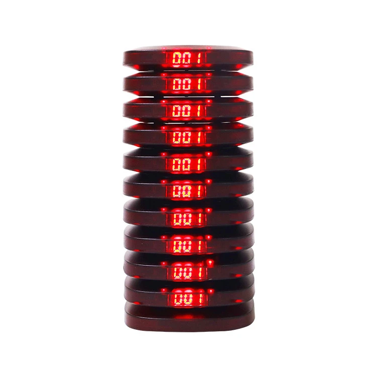 Useful Restaurant Coatser Paging System 20pcs Wireless Calling Pagers System Queue Fast Food Pager