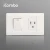 Import US/South America PC  Italian Double 3 Pin Wall Socket  And  TEL/LAN/TV/Computer Outlet Plug from China