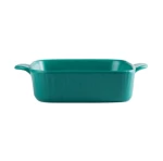 Value Rectangular Thick Porcelain Baking Plate Bakeware Pan to Cooking Table Colorful Ceramic Oven Dishes