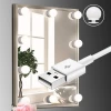 Vanity Mirror Lights USB cable Shaving mirror with 10 dimmable led bulb light