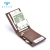 Import Vintage brown men pu leather slim rfid money clip wallet with coin pocket from China