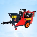 Wall Cement Plaster Mortar Spraying Pump Machine