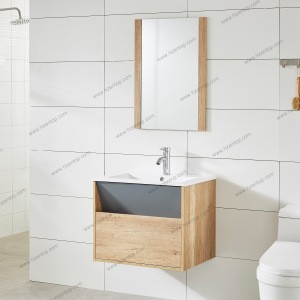 Wall Mounted with Mirror Other European Style Modern Designs Single Washbasin Bathroom Vanity Cabinet Furniture Ready Made
