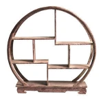 Wall Shelf, Home Carving Crafts Rack Antique Display Rack Chinese Teapot Display Stand Crafts Antique Ornaments Flower Pot Rack