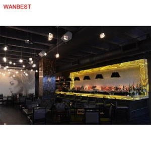 WANBEST Supply Stunning Unique Modern New Popular Large Gold Bar Counter Furniture