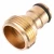 Import Water Pipe Connector Tube Tap Adaptor 3/4&quot; Brass Threaded Hose Fitting For Garden Watering Irrigation Tools from China